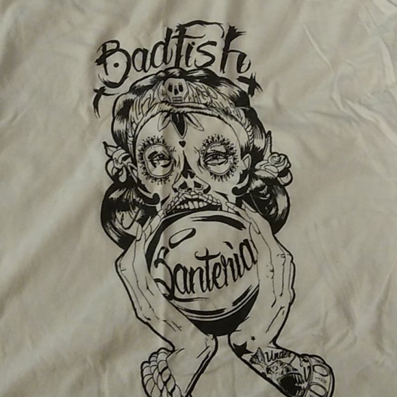 Tops - Ladies White Badfish T-shirt